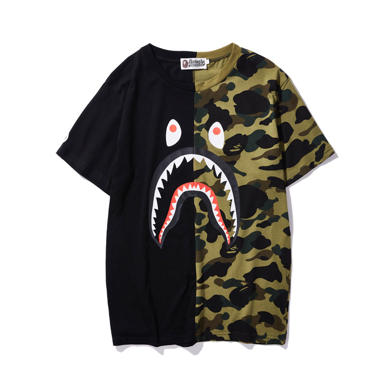 Bape Shark Black/Camo Tee
