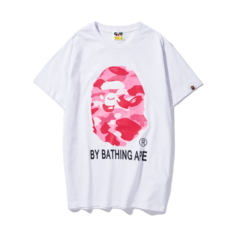 Bape White Pink Camo Tee