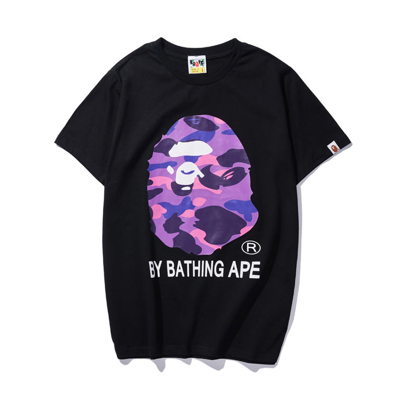 Bape Black Purple Camo Tee