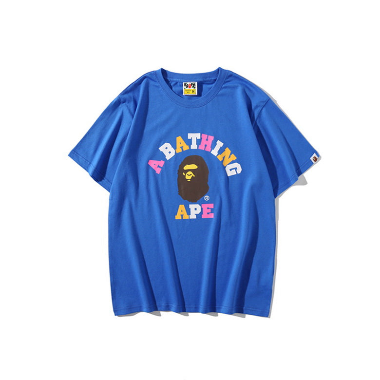 Bape Colors College Tee Blue