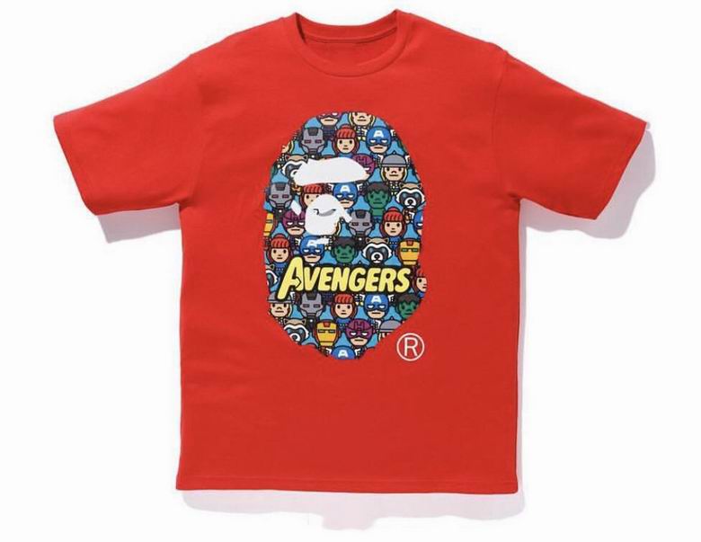 BAPE x Marvel Avengers Ape Head Tee Red