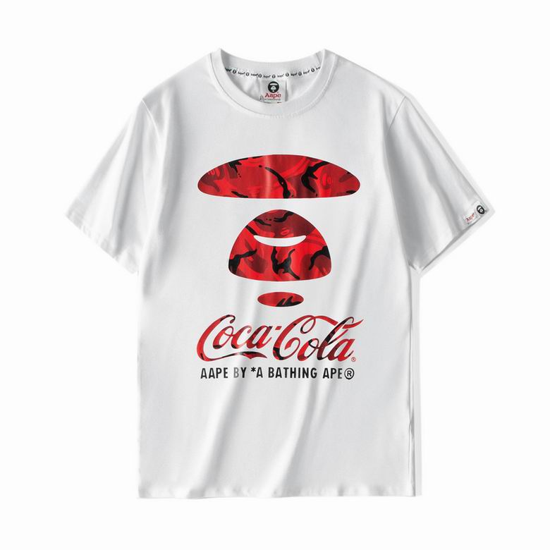 Aape Red Coca-Cola Print Tee White