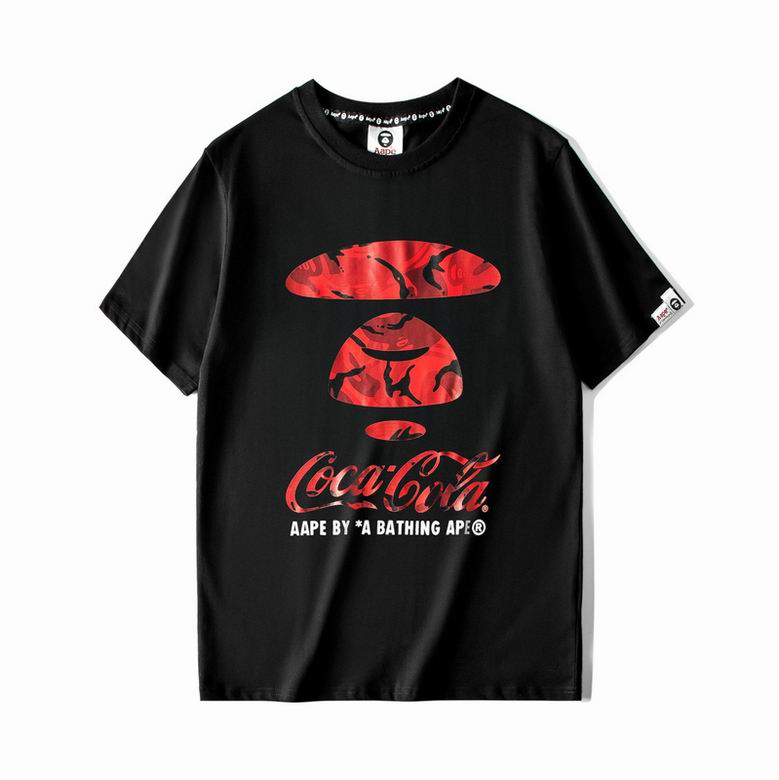 Aape Red Coca-Cola Print Tee Black