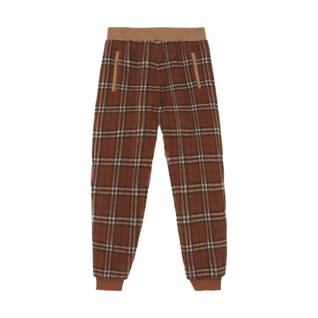 Burberry Vintage Check Fleece Jogging Pants