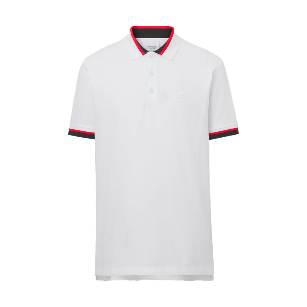 Burberry Monogram Motif Cotton Piqué Polo Shirt