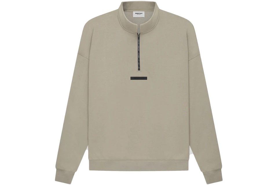 Fear of God Essentials Half Zip Sweater Moss/Goat