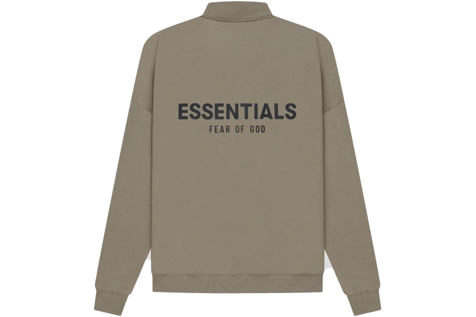 Fear of God Essentials Half Zip Sweater Taupe