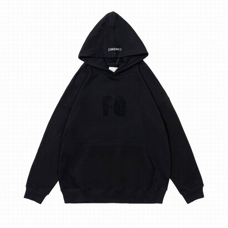 Fear Of God FG Logo Print Hoodie Black