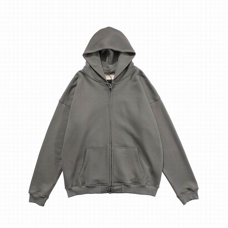 Fear Of God Essentıals Zipper Hoodie Gray
