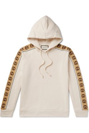 Gucci logo tape hoodie White Reflectıve