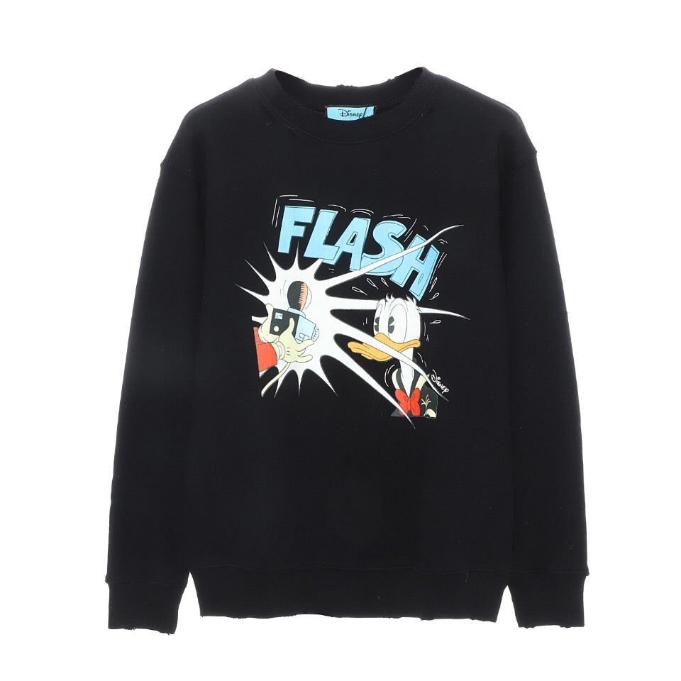 Disney x Gucci Donald Duck cotton sweatshirt Black 21FW