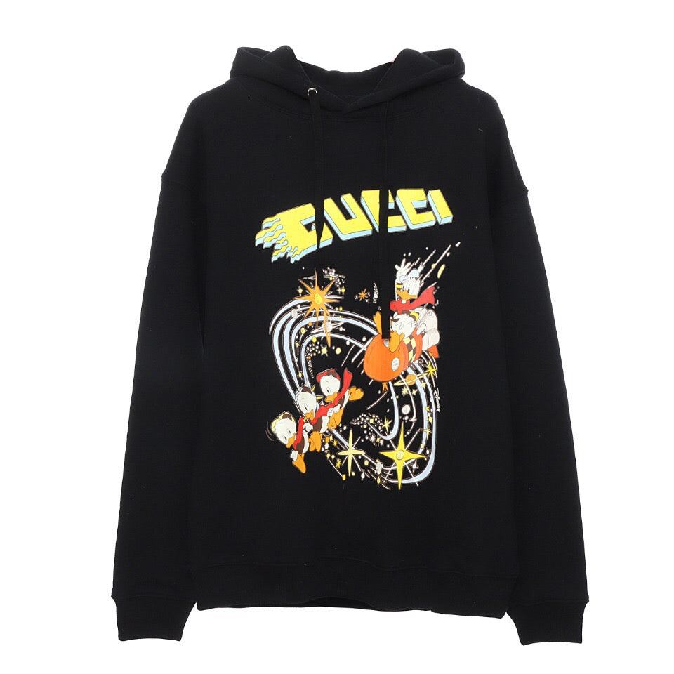 Disney x Gucci Donald Duck hooded sweatshirt Black 21FW