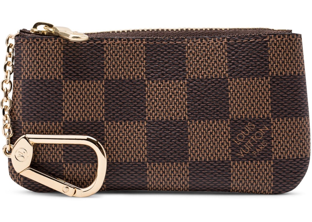 Louis Vuitton Key Pouch Damier Ebene in Coated Canvas with Brass