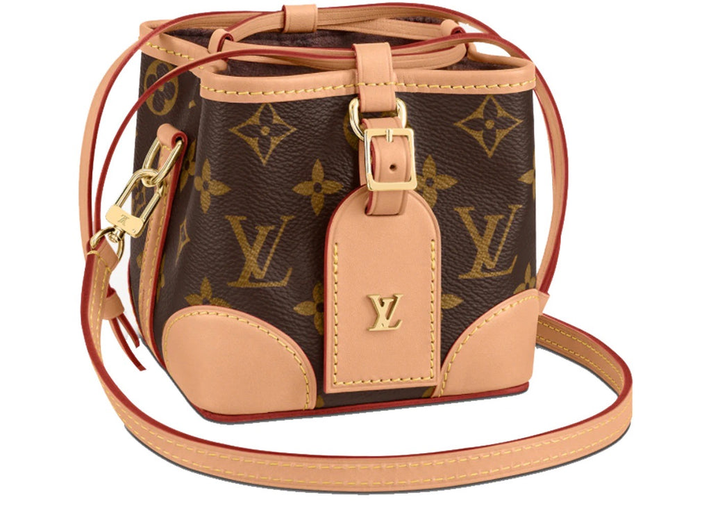 Louis Vuitton Noe Purse Monogram Brown in Coated Leather with Gold-tone