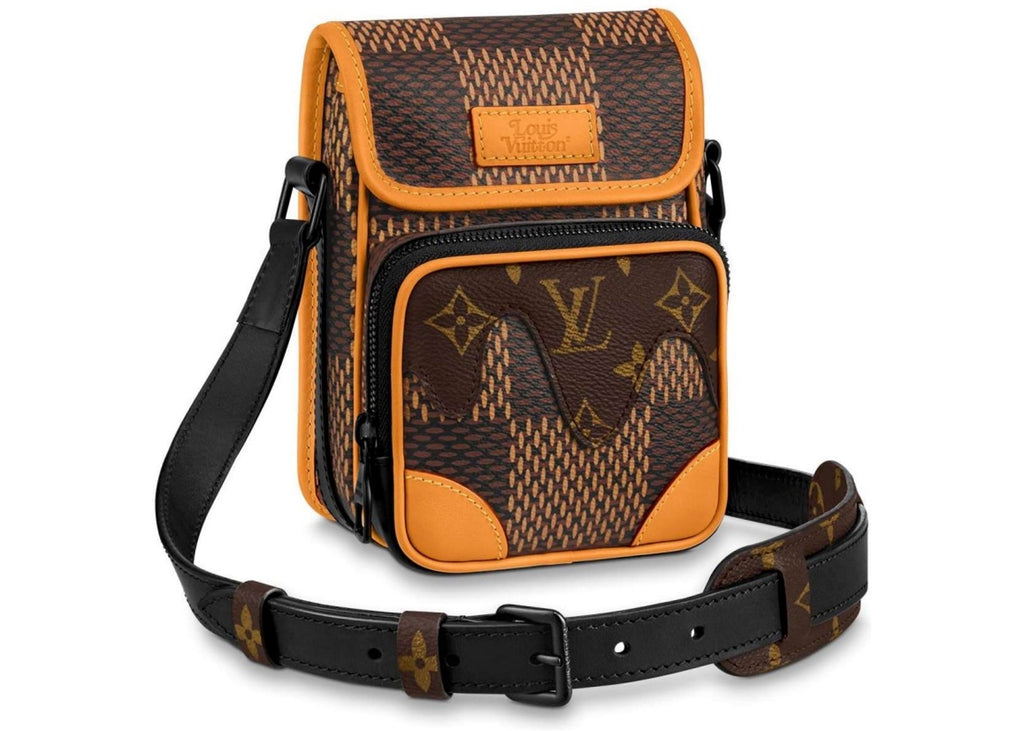 Louis Vuitton x Nigo Amazone Messenger Damier Ebene Giant Nano Brown in Coated Canvas with Black-tone