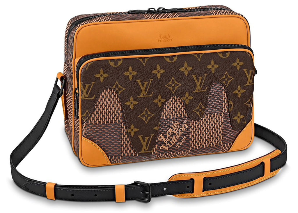 Louis Vuitton x Nigo Nil Messenger Damier Ebene Giant Brown in Coated Canvas with Black-tone
