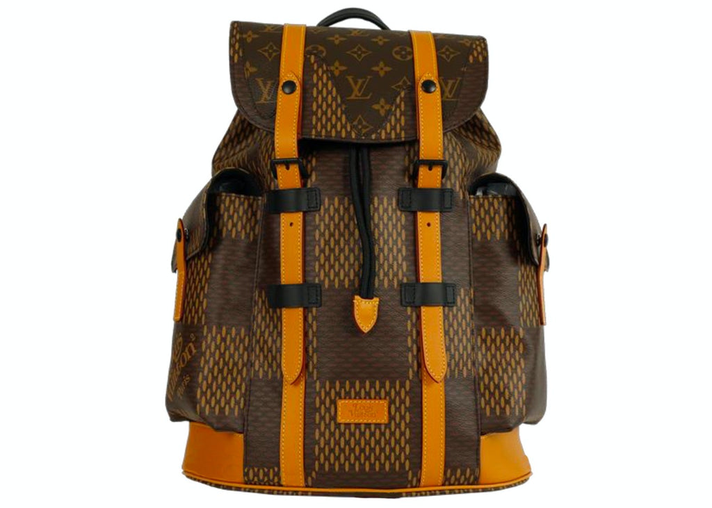 Louis Vuitton x Nigo Christopher Backpack Damier Ebene Giant PM Brown in Coated Canvas with Black-tone  Follow Product