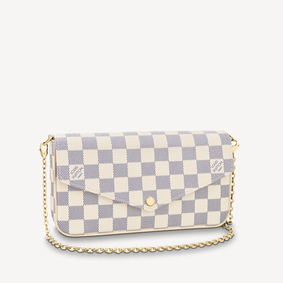 Louis Vuitton FÉLICIE POCHETTE Damier Azur