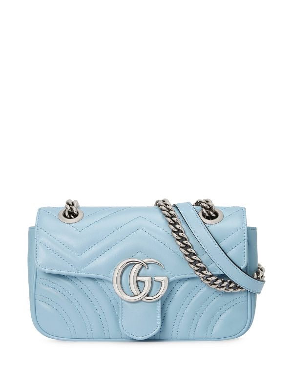 Gucci GG Marmont shoulder bag light-blue