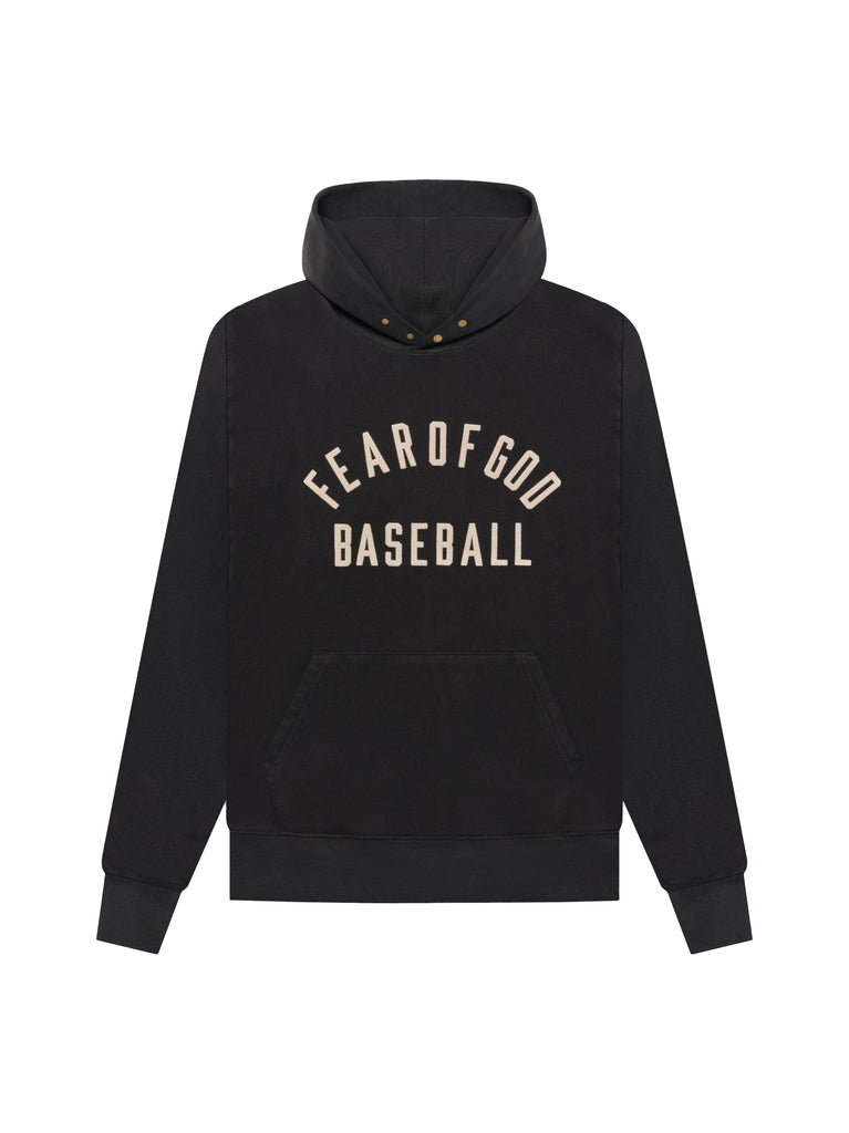 Fear of God Baseball Hoodie black