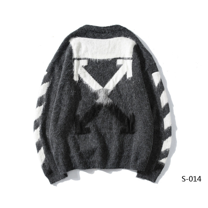 OFF-WHITE Heather Gray Sweater