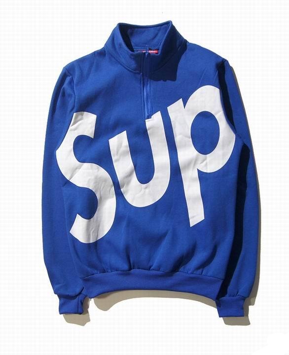 Supreme Half Zipper Crewneck Blue