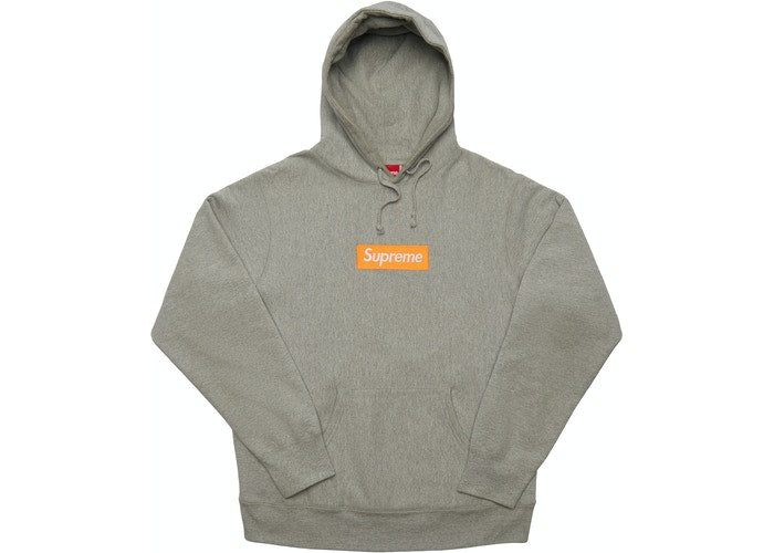 Supreme Box Logo Hoodie Heather Gray