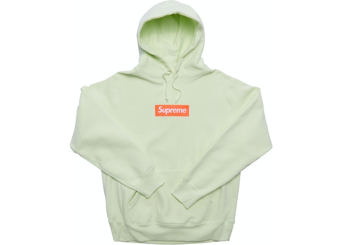 Supreme Box Logo Hoodie Neon Green