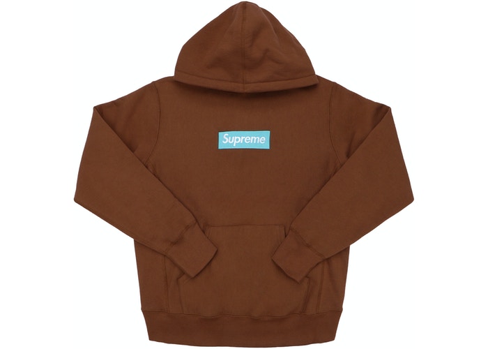 Supreme Box Logo Hoodie Brown