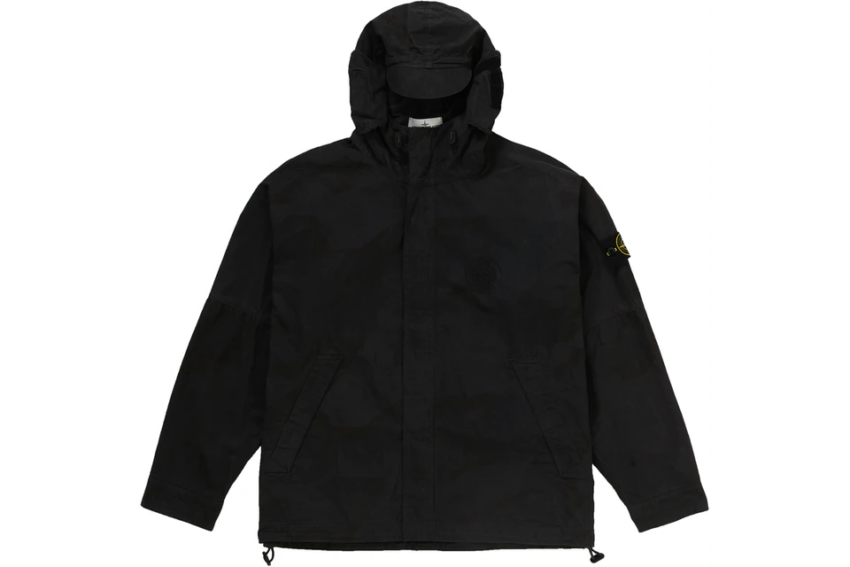 Supreme Stone Island Riot Mask Camo Jacket Black Camo