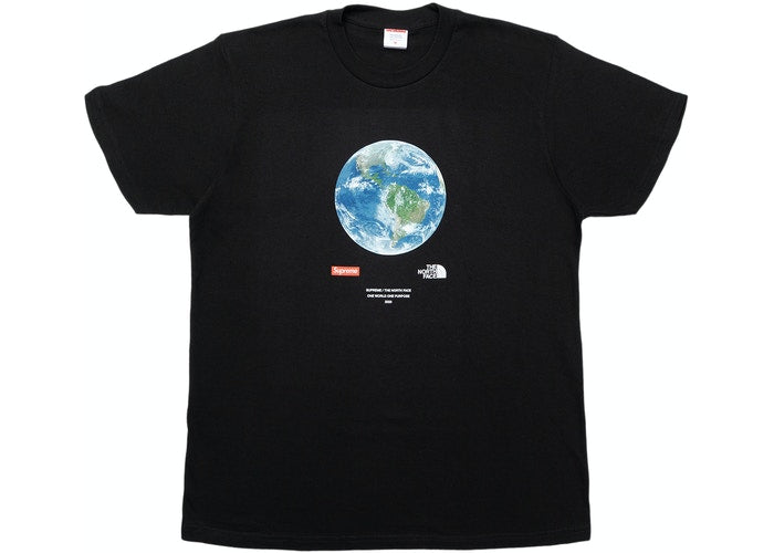 Supreme x The North Face One World Tee Black