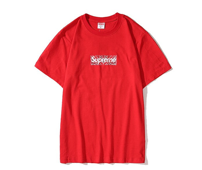 Supreme Bandana Box Logo Red T shirt