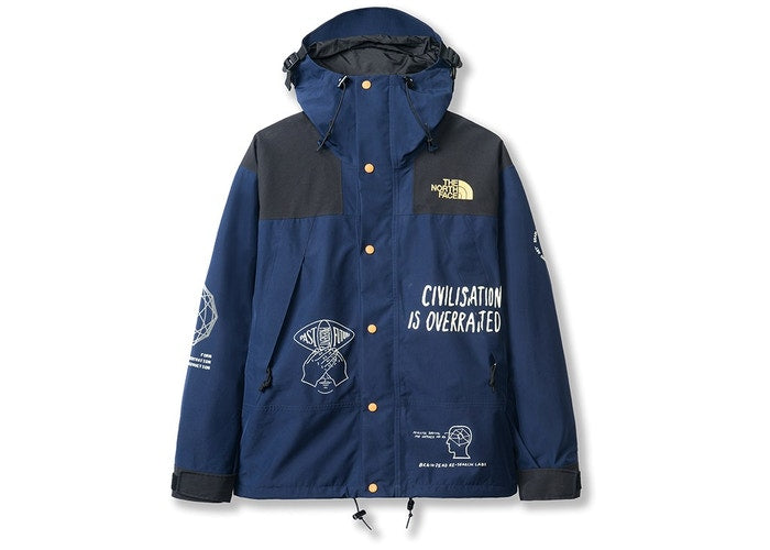 The North Face x Brain Dead Civilisation Is Overrated Parka Blue/Multi