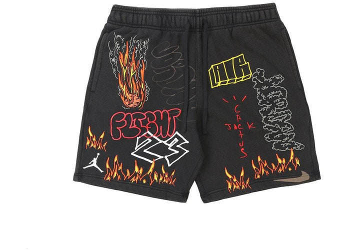 Travis Scott Air Jordan Fleece Short Black