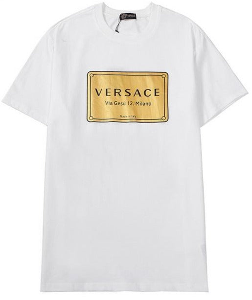 Versace logo-plaque print T-shirt