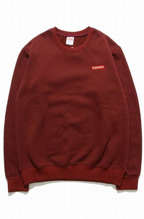 Supreme Crewneck Mini Box Logo Burgundy