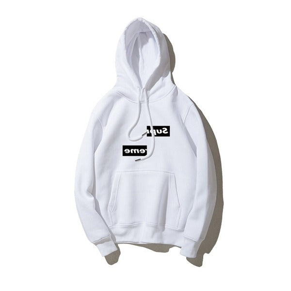 Supreme SPLIT Box logo Hoodie White