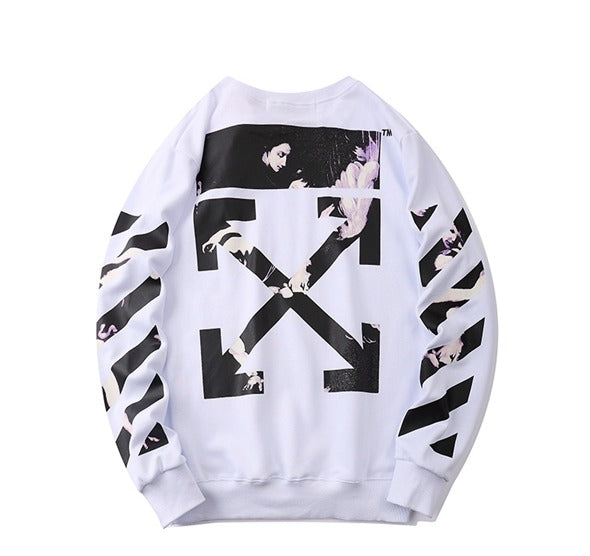 OFF-WHITE Caravaggio Arrows Over Sweatshirt White