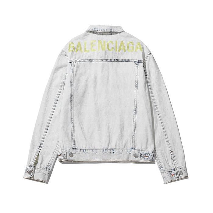 Balenciaga Back Logo Denim Jacket