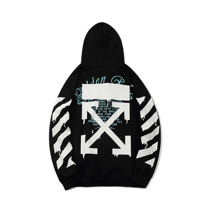 OFF-WHITE Dripping Arrows Incompiuto Pullover Black