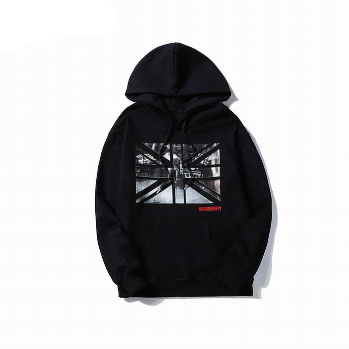 Burberry UK Flag Print Hoodie Black