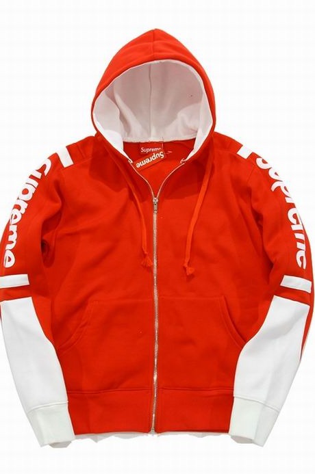 Supreme Hoodie Zipper Orange