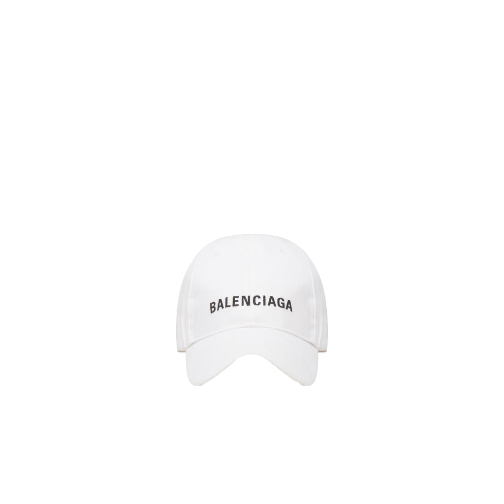 Balenciaga Cap In White/Black