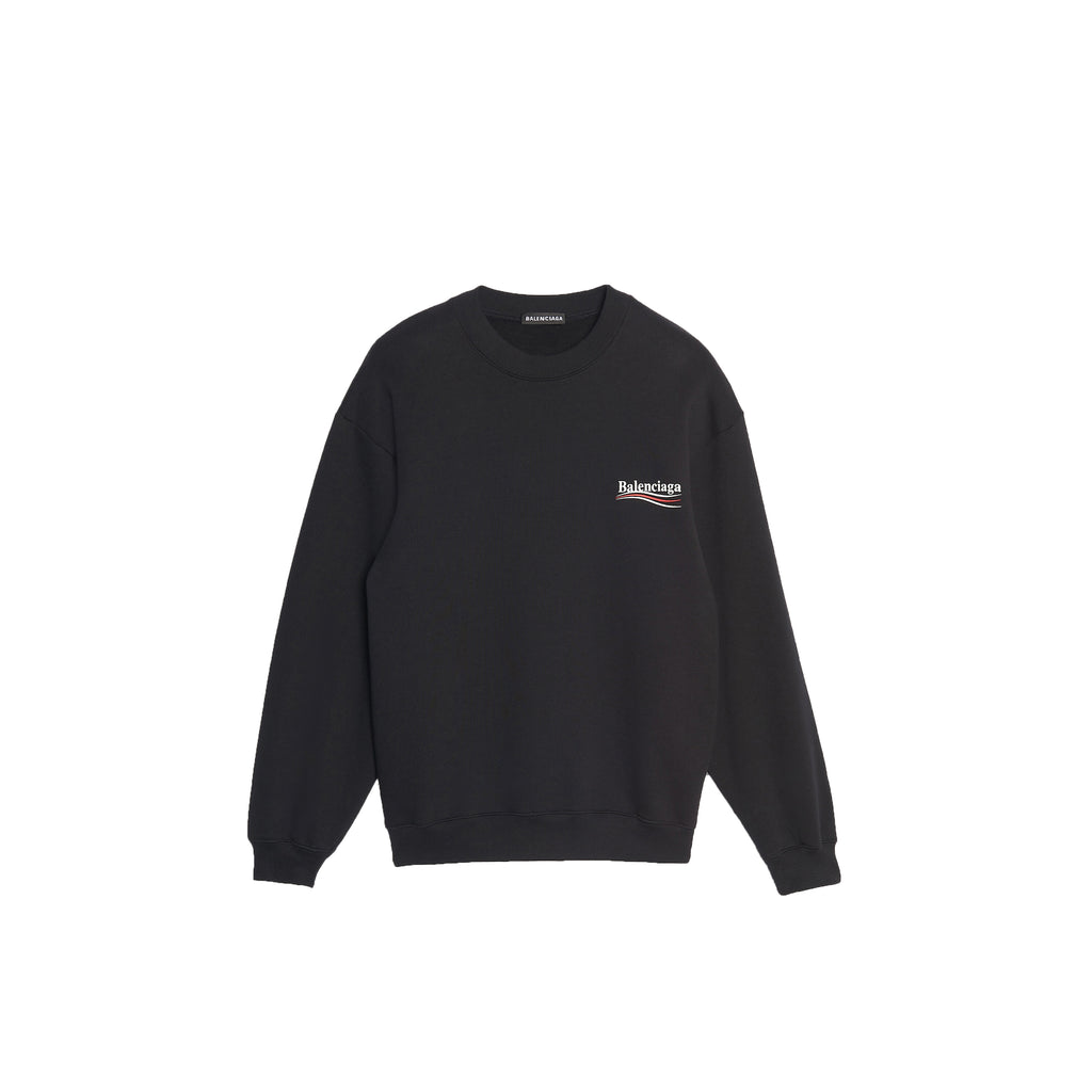 Men's Balenciaga Print Sweatshirt In Black