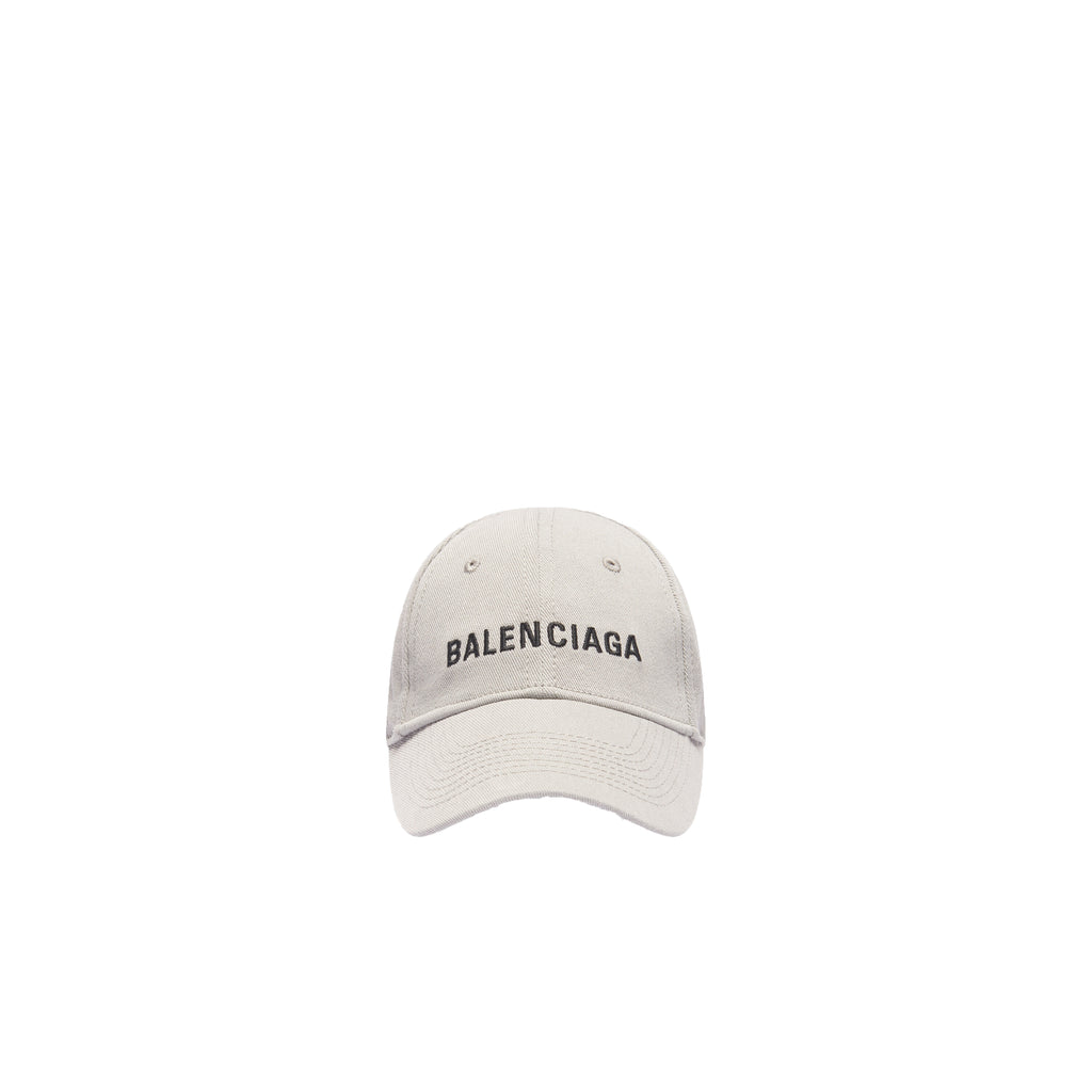 Balenciaga Logo Cap In Grey