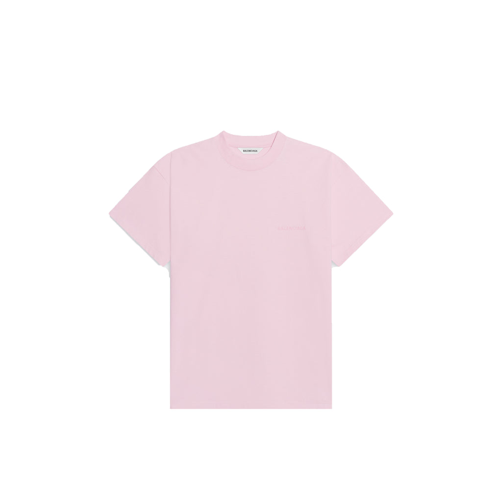 Women's Balenciaga T-shirt Medium Fit In Pink/White