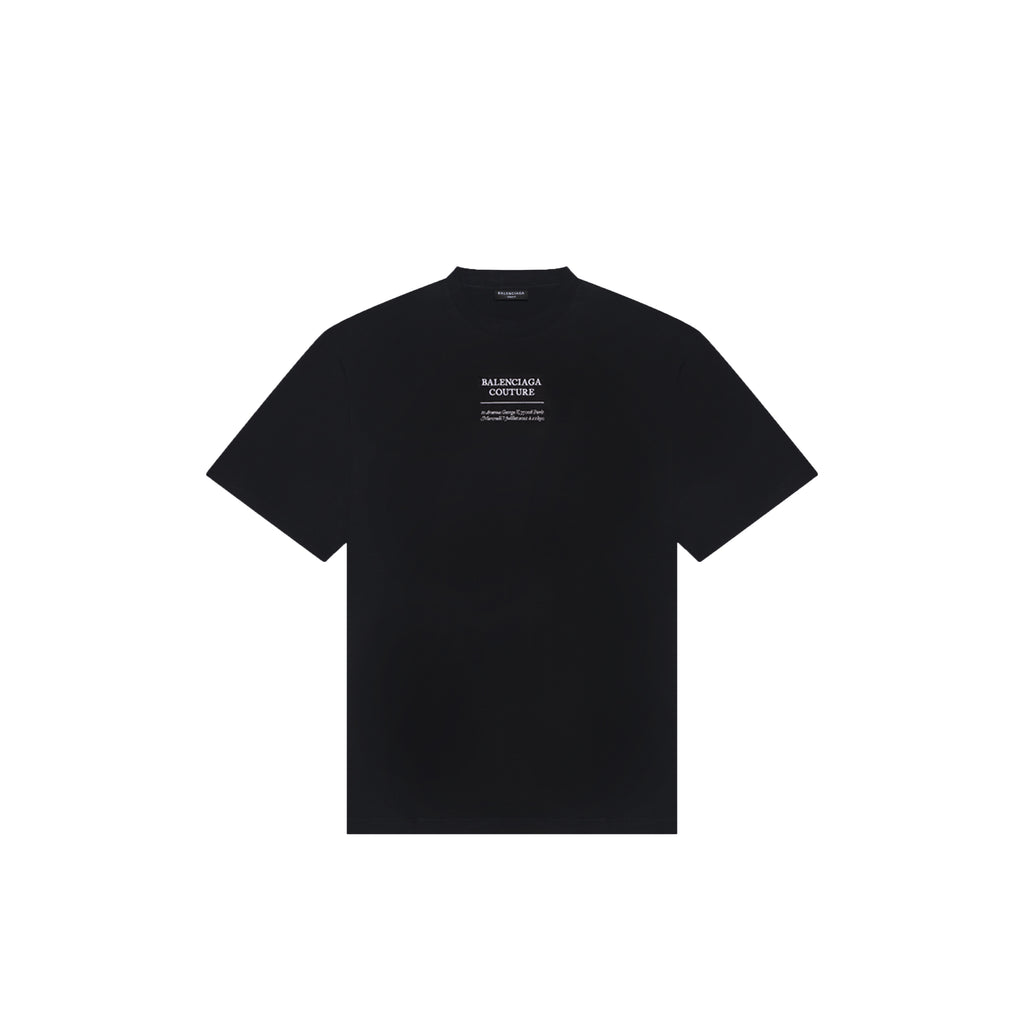 Balenciaga Women's Couture Boy T- Shirt in black