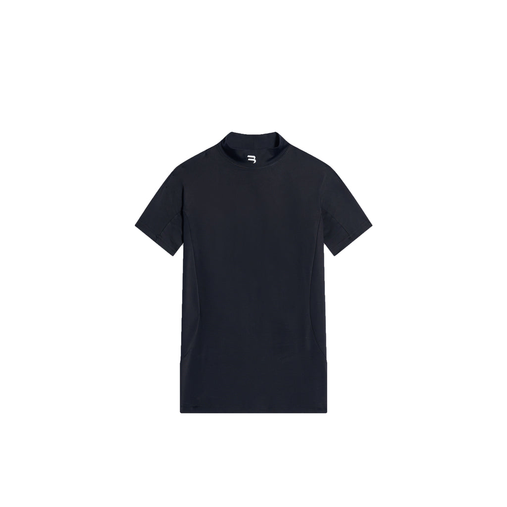 Balenciaga Men's Sponsor Fitted Short Sleeve Top In Black