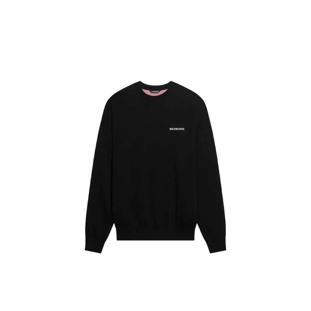 Balenciaga Men's Political Campaign Sweater In Black