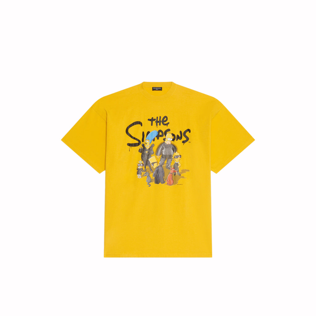 Balenciaga Men's the Simpsons TM & 20th Television T-Shirt Oversized In Indigo
